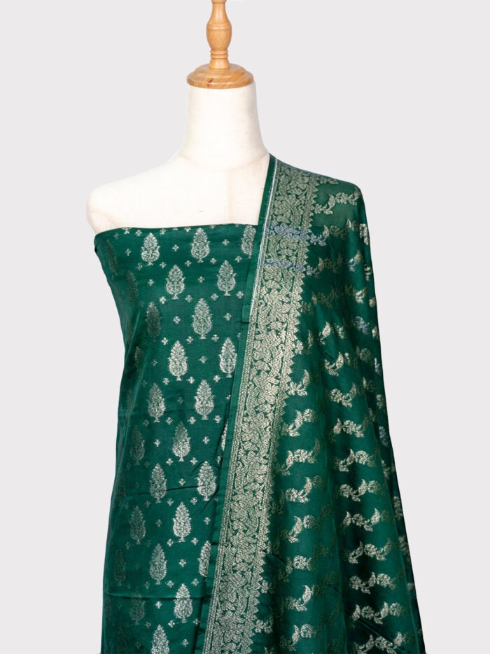 3-Piece-Pure-Banarasi-Silk-Salwar-Material-img-2