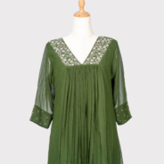 Aline-Kurti--Fabric-_-Georgette-green-img-5