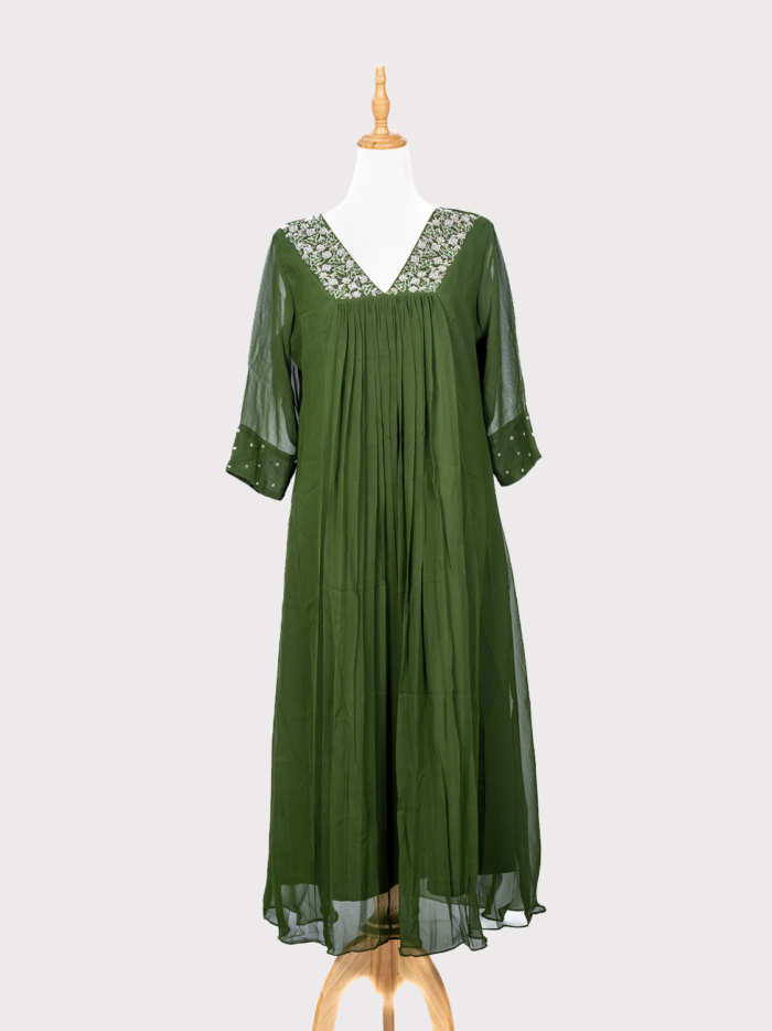 Aline-Kurti--Fabric-_-Georgette-green-img2