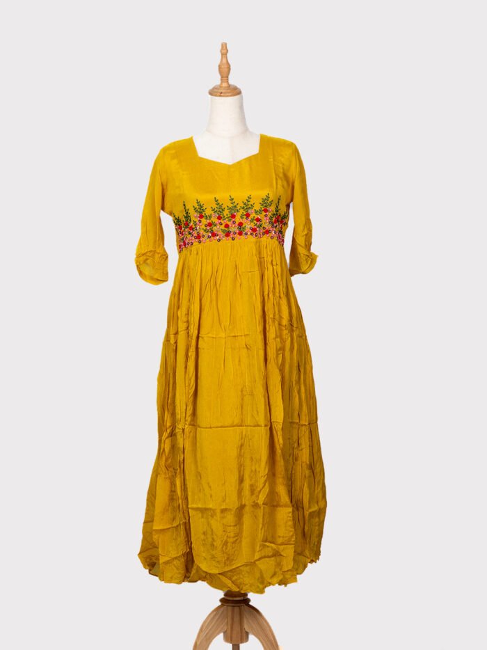 Aline-Kurti--Fabric-silk--Golden-yellow-1 Aline-Kurti--Fabric-silk--Golden-yellow-1