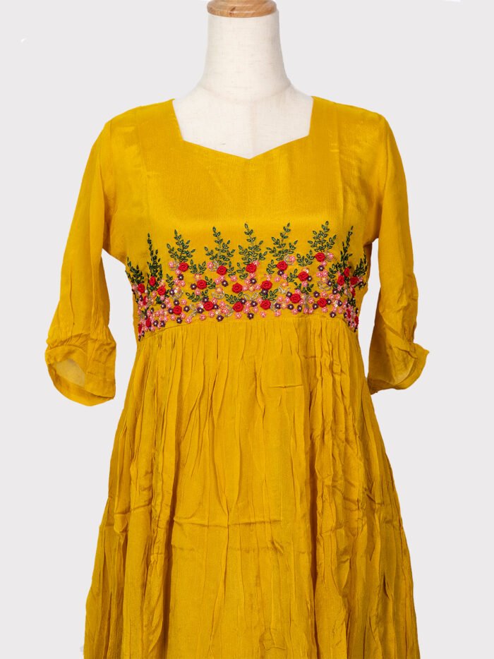 Aline-Kurti--Fabric-silk--Golden-yellow-4 Aline-Kurti--Fabric-silk--Golden-yellow-4