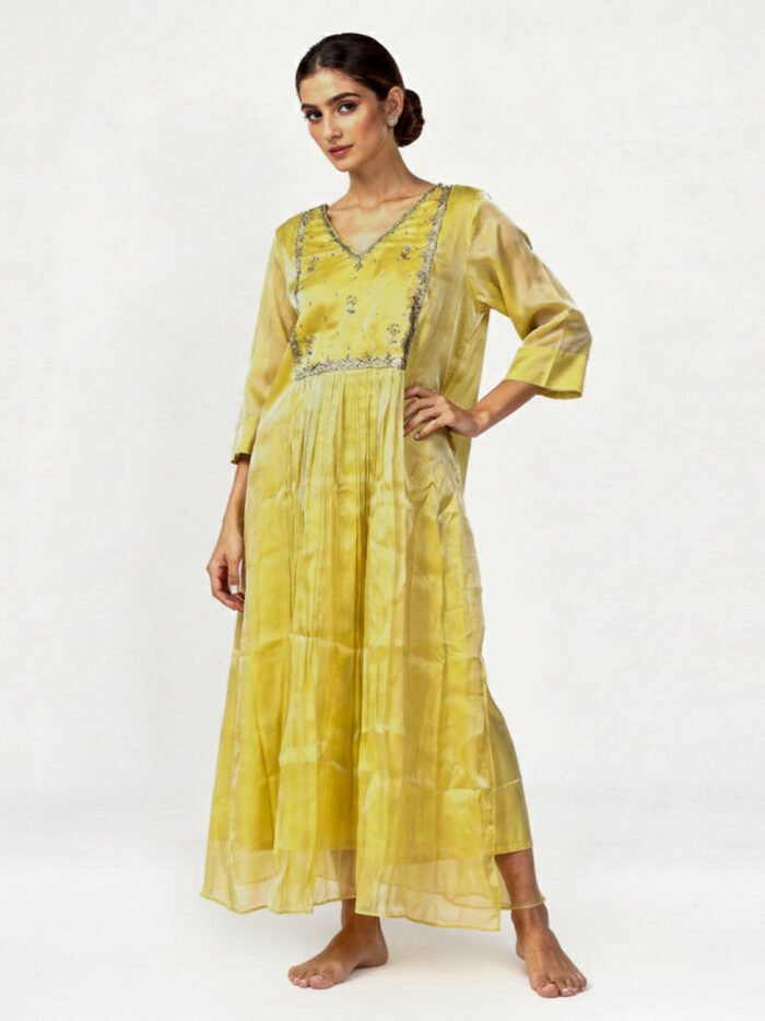 Aline-Kurti--Fabric_-Shimmer-yellow-Color-4 Aline-Kurti--Fabric_-Shimmer-yellow-Color-4