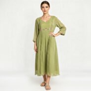 Aline-Kurti-Green-color-Fabric_-Georgette-1