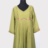Aline-Kurti-Green-color-Fabric_-Georgette-5