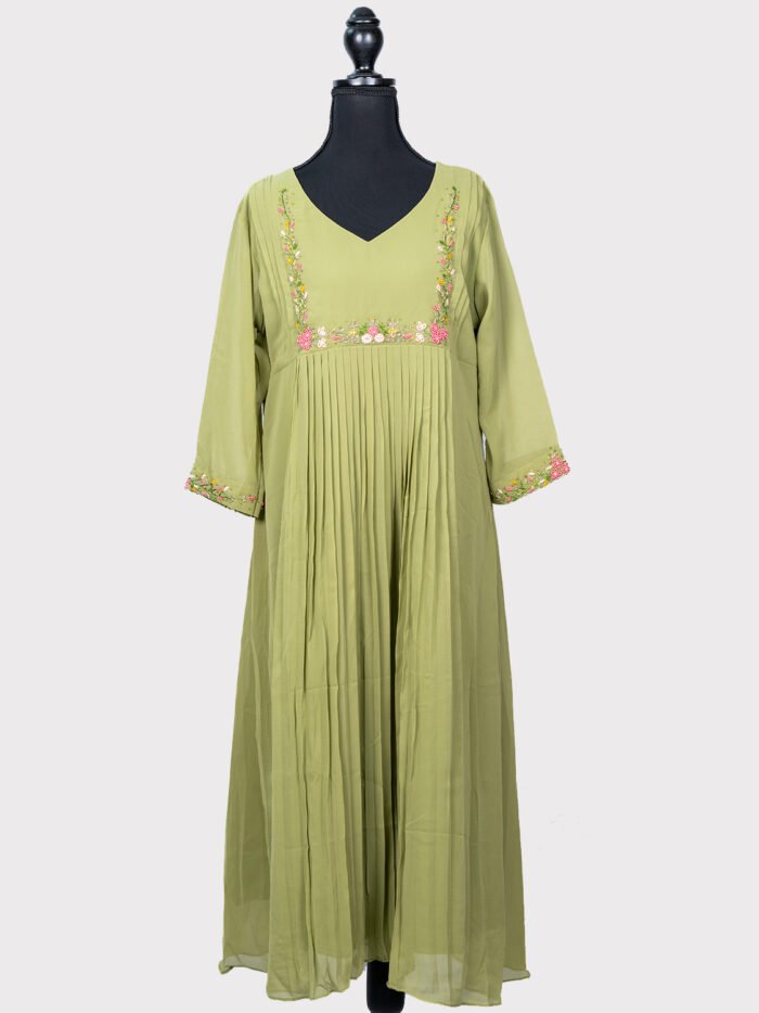 Aline-Kurti-Green-color-Fabric_-Georgette