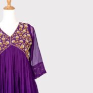 Aline-Kurti-With-Floral-Neck-Design-Purple-Color-3