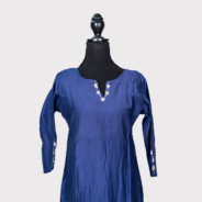 Blue-Solid-Cord-Set-with-Subtle-Embroidery--Cotton-Blend--img-1