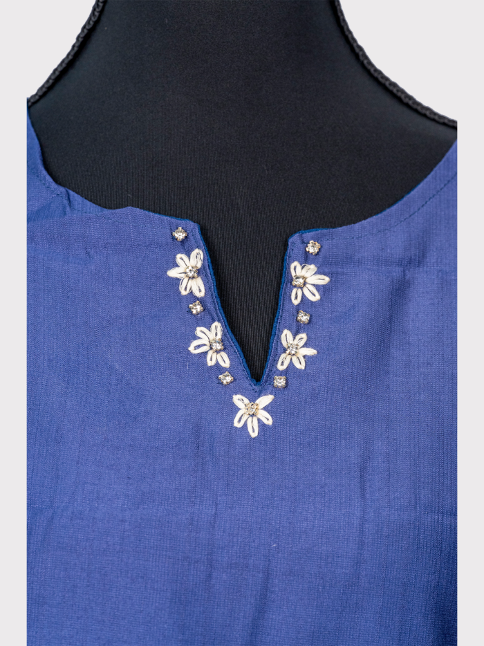 Blue-Solid-Cord-Set-with-Subtle-Embroidery--Cotton-Blend--img-4