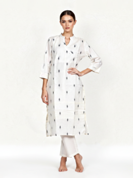 Cotton Kurti - White Color