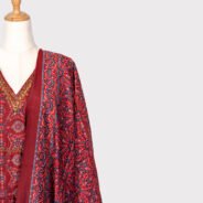 Maroon-Printed-Salwar-Suit-with-Dupatta-cotton-blend---rayon-Material-3