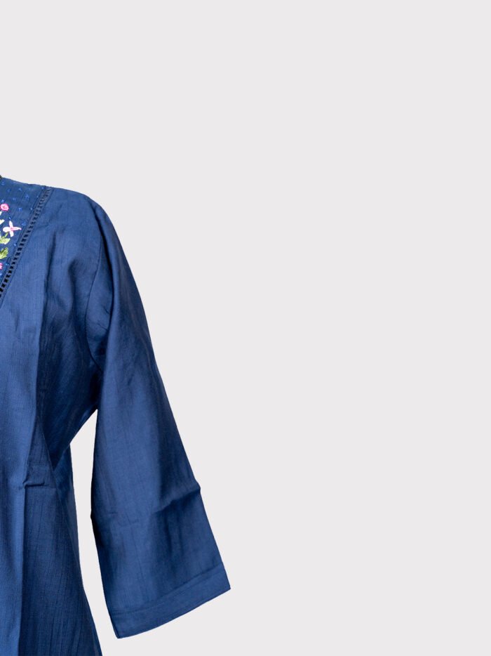 Navy-Blue-Embroidered-Kurta-Material-_-Rayon-Mixed-Cotton-4
