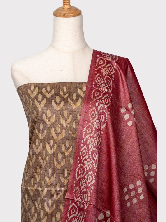 Un-stiched-Batik-Salwar-Dress-Material-brown-2 Un-stiched-Batik-Salwar-Dress-Material-brown-2