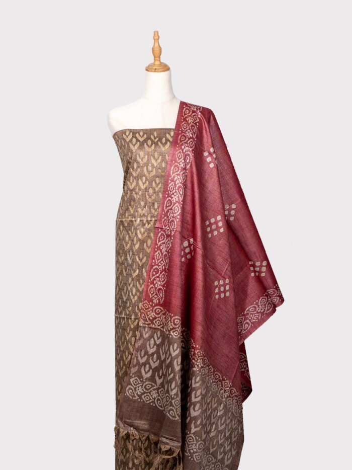 Un-stiched-Batik-Salwar-Dress-Material-brown1 Un-stiched-Batik-Salwar-Dress-Material-brown1